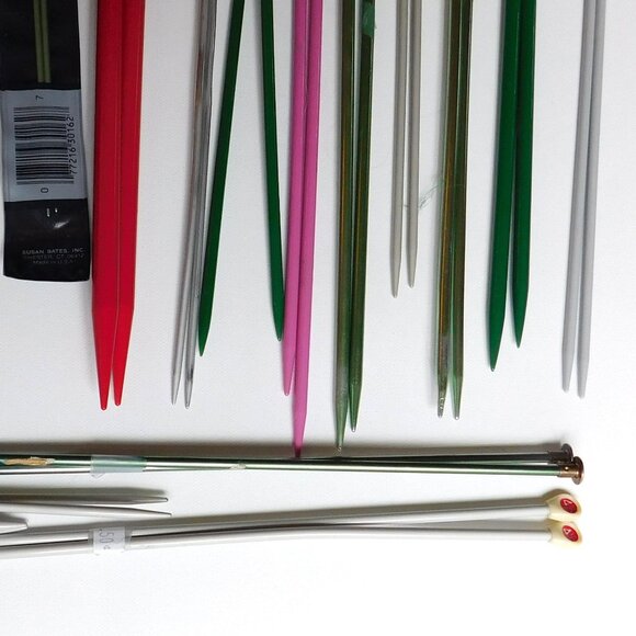 Huge Lot Vintage Knitting Needles - Susan Bates Boyes  Metal Plastic Multi Sizes - Picture 9 of 10